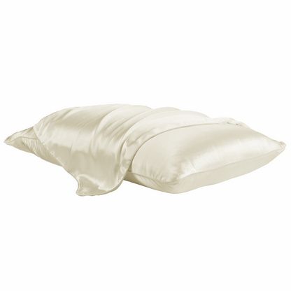 Cloud White Silk Pillowcase